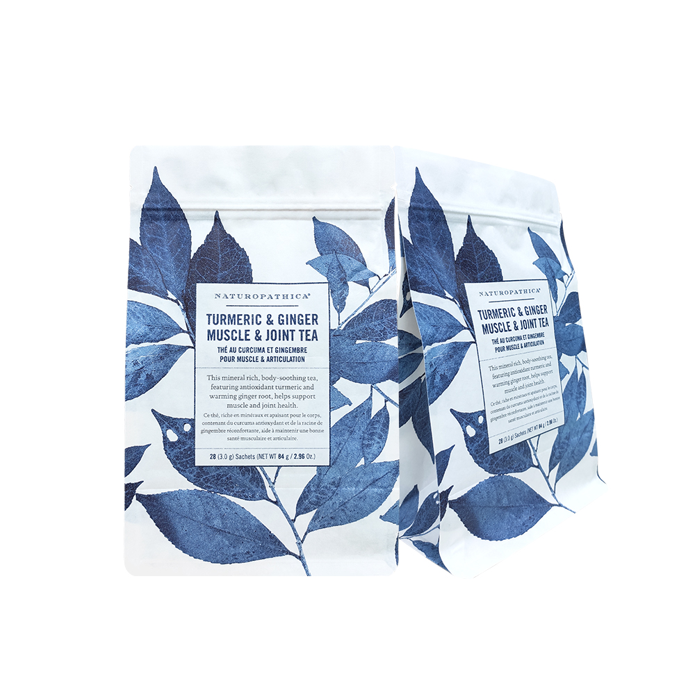 Empaquetado flexible de la cremallera de la bolsa de comida de té compostable del almidón de maíz del papel de Kraft de encargo del 100%