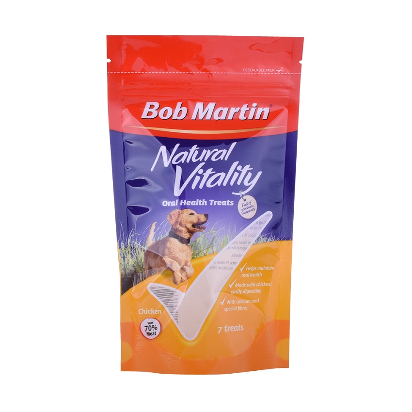 Bolsa biodegradable de alimentos para perros con fuelle de cremallera amistosa de encargo al por mayor del bolsillo de Eco