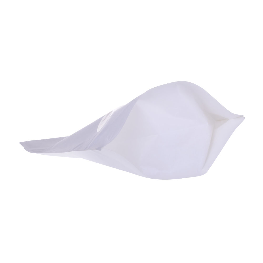 Bolsas con cremallera de pie compostables con ventana ovalada