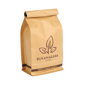 Bolsa De Papel Kraft De Empaquetado De La Válvula De La Haba Entera Del Café 500g Con El Lazo De La Lata