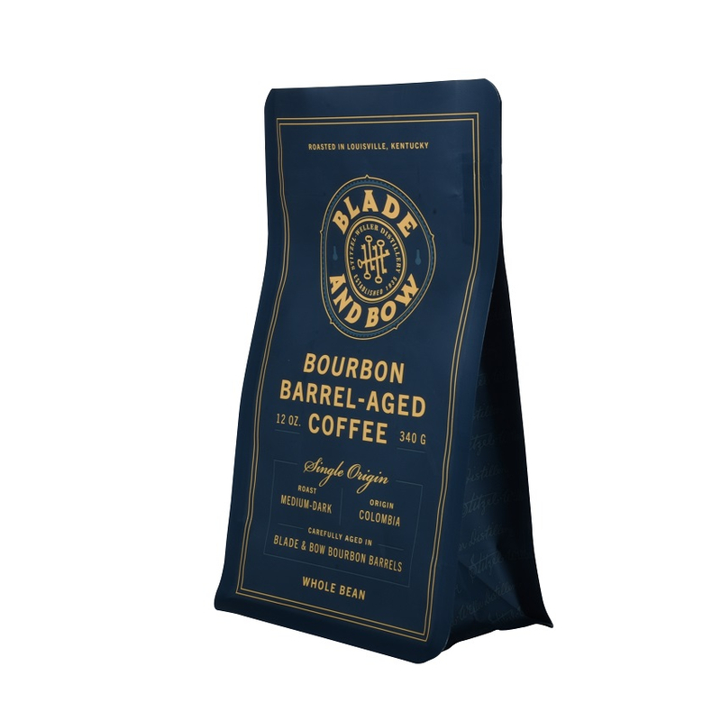 Bolsa De Impresión En Huecograbado, Abonable, Bolsas De Café Negras Mate De 12 Onzas Con Válvula