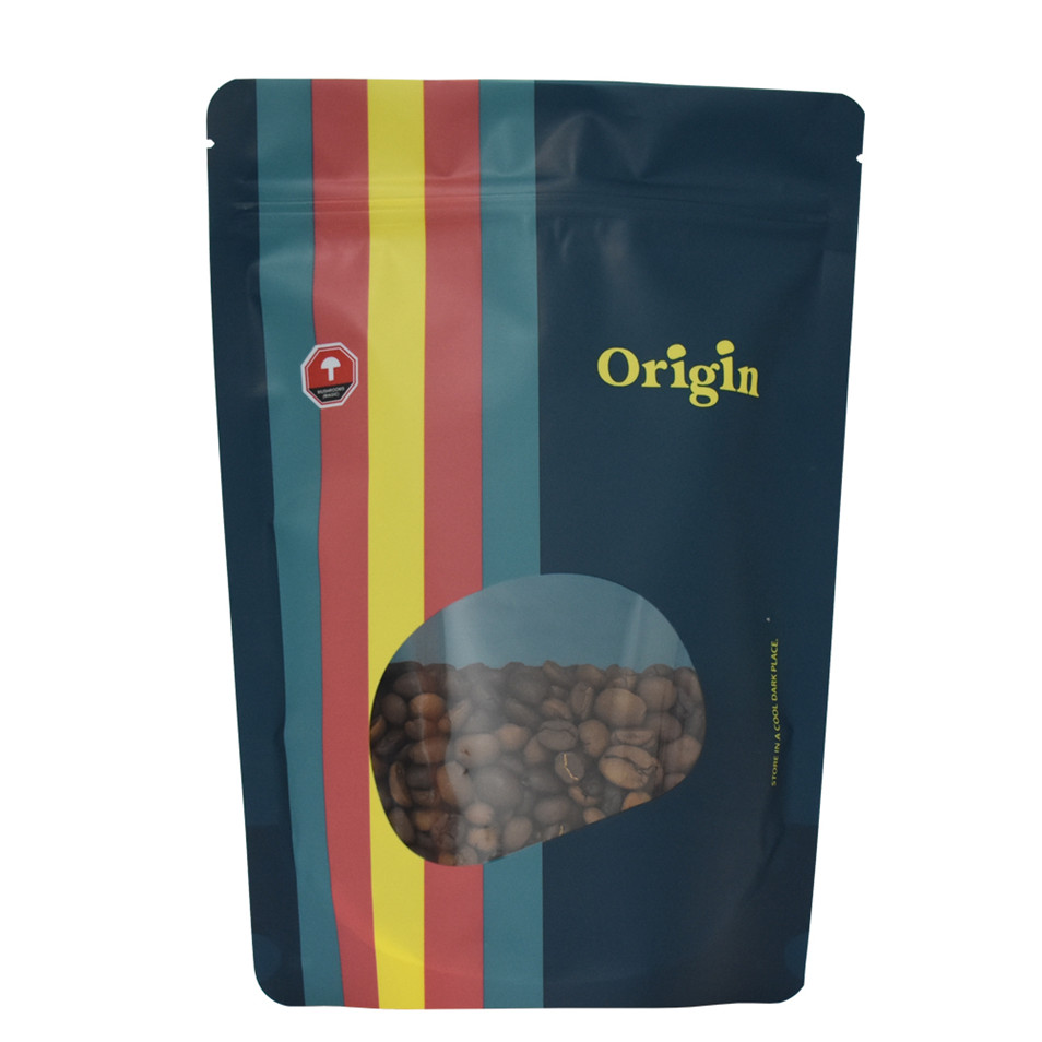 Bolsa Con Cremallera Personalizada Con Ventana Transparente Y Lámina De Embalaje De Sellado Térmico De Aluminio Reutilizable De Grado Alimenticio