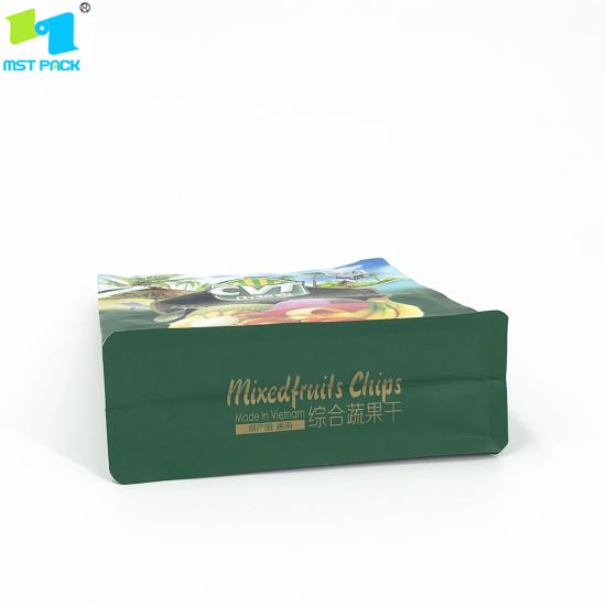 Bolsas de embalaje de alimentos compostables 100% biodegradables Bolsas de cremallera impresas personalizadas Bolsas de frutas