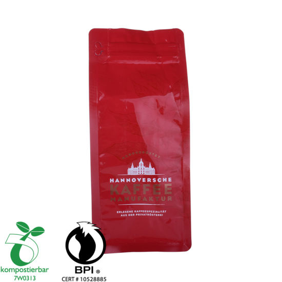 Ziplock Box Bottom Plastic Packaging Coffee Bag Fabricante de China
