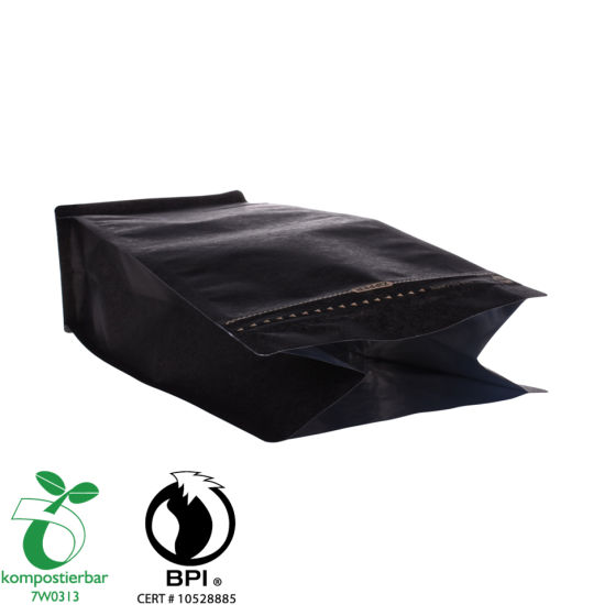Fabricante de bolsas de almidón de maíz biodegradable de la parte inferior de la caja de grado alimenticio 100 de China