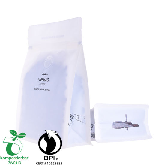 Plástico Zip Lock Square Bottom Green Tea Packaging Bag Fabricante de China