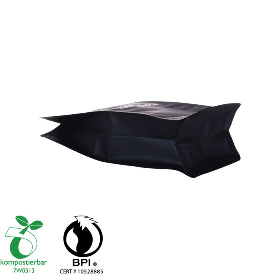 Fábrica de bolsas de café de fondo cuadrado compostable al por mayor en China
