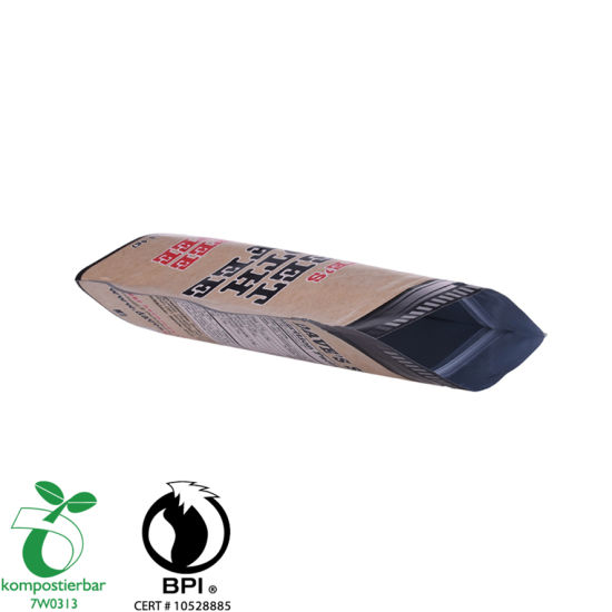 Fábrica de bolsas con cremallera de café con refuerzo lateral renovable China