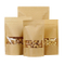 Bolsa de embalaje de té y café de papel Kraft marrón compostable impresa personalizada