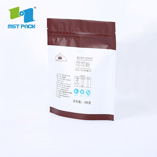 Proveedores de fábrica de China Diseño de logotipo personalizado Espresso Bolsas de envasado de café molido biodegradable para café molido con válvula