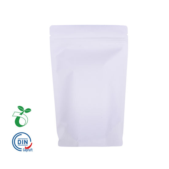 Bolsas de papel Kraft Craft Biodegradable Zipper Pouch Plastic Bags