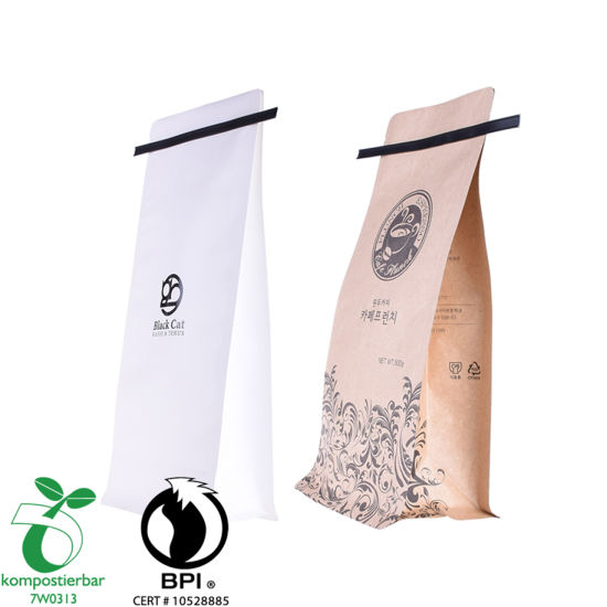 Fabricante de bolsitas de té verde con fondo de bloque impreso personalizado en China