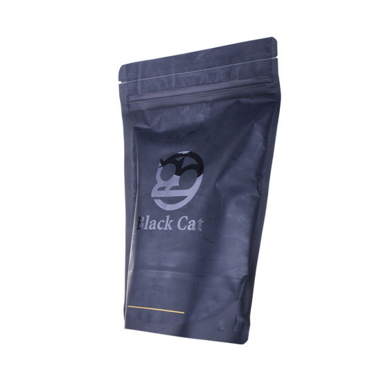 Compostable Impreso Grado Alimenticio Levántese la bolsa de café de plástico biodegradable con cremallera