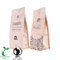 Fabricante de bolsas de café Kraft blanco con cierre de cremallera de plástico en China