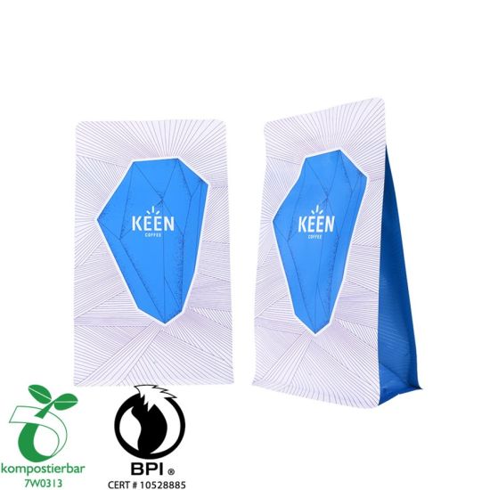 Fábrica de bolsas de plástico de fondo plano de calidad alimentaria de 1 kg en China