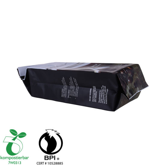 Proveedor de bolsa de productos compostables de refuerzo lateral con cierre hermético Ziplock de China