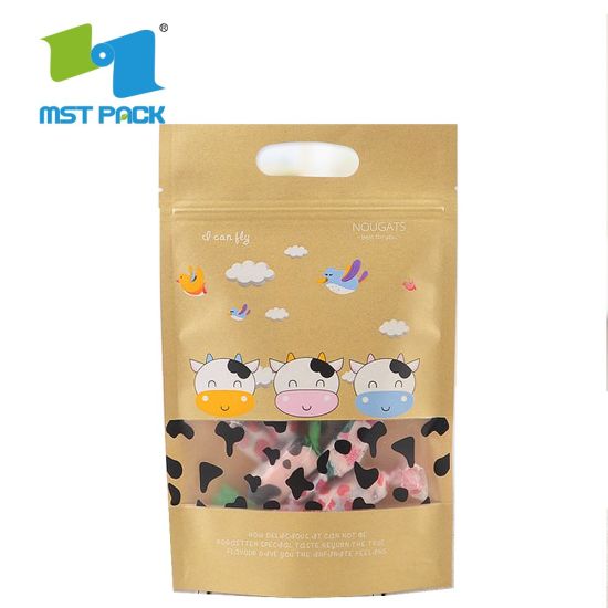 Bolso biodegradable de almidón de maíz de papel de alimentos de impresión personalizada
