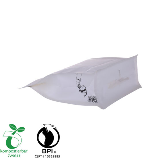 Bolsa de plástico plana inferior de bloque reciclable al por mayor en China
