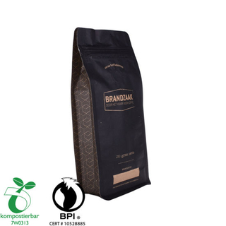 Cremallera inferior plana caja bolsa de café fábrica China