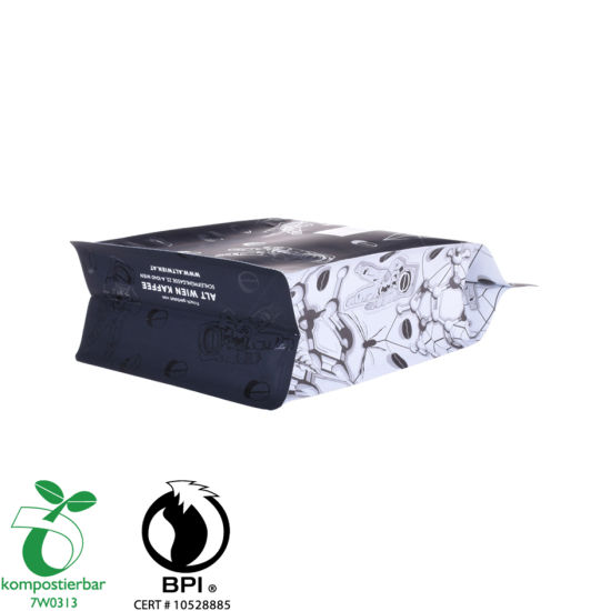 Bolsa de té de papel de aluminio con fondo de bloque al por mayor en China