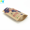 100% reciclable maicena biodegradable cremallera de papel artesanal bolsa de plástico