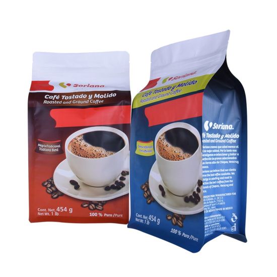 Impresión a todo color Bolsas de café biodegradables personalizadas
