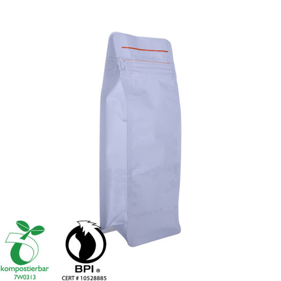 Fabricante reutilizable de la bolsa de plástico de pie de fondo plano de China