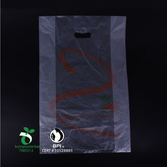 Bolso de compras de plástico biodegradable ecológico impreso personalizado